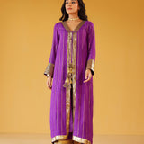 AROHI PURPLE JACKET, TROUSERS AND DRESS I SET OF THREE