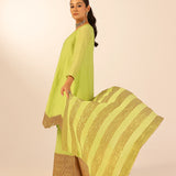 AVNI GREEN KURTA, TROUSERS & ODHANI I SET OF THREE