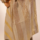 YAMINI GREY KURTA, SHARAR & ODHANI I SET OF THREE