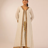 AROHI GREY JACKET TROUSERS AND DRESS I SET OF THREE