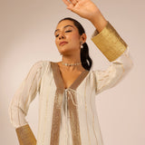 AROHI GREY JACKET TROUSERS AND DRESS I SET OF THREE