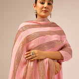AVNI PINK KURTA, SHARARA & ODHANI I SET OF THRE