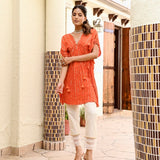 ZARA KAFTAN TOP WITH STRAIGHT PANTS