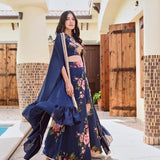 SUKHMANI SADANA | ZEEBA CAPE, CROP TOP & TROUSERS