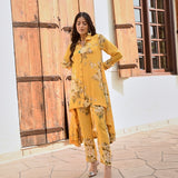 MUSTARD FLORAL FLORAL RIA COORD SET OF 2
