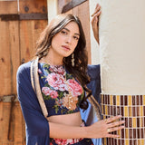 SUKHMANI SADANA | ZEEBA CAPE, CROP TOP & TROUSERS