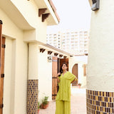 ZARA KAFTAN TOP WITH FLAIR PANTS