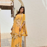 ARAVALI CAPE, KURTA WITH PALAZZOS SET OF 3