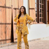 LISA BLAZER , CROP TOP AND STRAIGHT PANTS