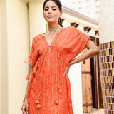 ZARA KAFTAN TOP WITH STRAIGHT PANTS