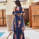 DISHA CROP TOP , LEHENGA & ODHANI SET