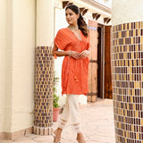 ZARA KAFTAN TOP WITH STRAIGHT PANTS