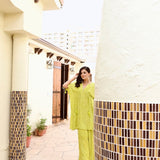 ZARA KAFTAN TOP WITH FLAIR PANTS