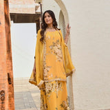 ARAVALI CAPE, KURTA WITH PALAZZOS SET OF 3
