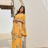 ARAVALI CAPE, KURTA WITH PALAZZOS SET OF 3