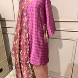 TWINKLE KHANNA | PURPLE GAURI KURTA WITH PANTS AND ODHANI SET