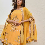 ARAVALI CAPE, KURTA WITH PALAZZOS SET OF 3