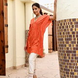 ZARA KAFTAN TOP WITH STRAIGHT PANTS