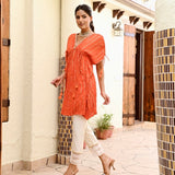 ZARA KAFTAN TOP WITH STRAIGHT PANTS