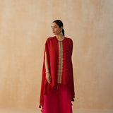 RED KAI CAPE TOP & PANTS SET OF TWO