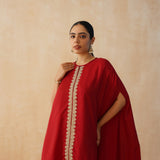 RED KAI CAPE TOP & PANTS SET OF TWO