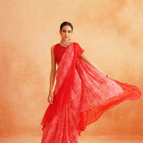 ISHNA PRE STICTHED SAREE WITH BLOUSE SET OF 2