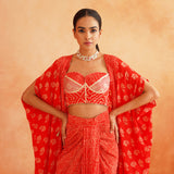 ISRA CROP TOP , CAPE AND SKIRT SET OF 3