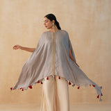 GREY KAI CAPE TOP & PANTS SET OF TWO