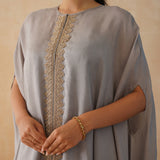 GREY KAI CAPE TOP & PANTS SET OF TWO