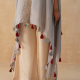 GREY KAI CAPE TOP & PANTS SET OF TWO