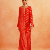 ZARA HIGH LOW TOP AND PALAZZO PANT SET OF TWO