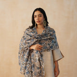 BEIGE GAURI KURTA, PANTS & ODHANI SET OF THREE