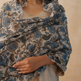 BEIGE GAURI KURTA, PANTS & ODHANI SET OF THREE