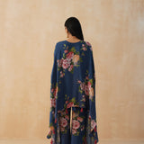 NAVY KAI CAPE TOP & PANTS SET OF TWO
