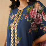 NAVY KAI CAPE TOP & PANTS SET OF TWO