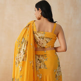 MUSTARD DISHA CROP TOP & LEHENGA SET OF TWO