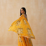 MUSTARD DISHA CROP TOP & LEHENGA SET OF TWO