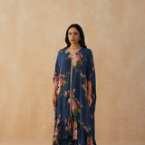 NAVY ZEENAT TOP & PANTS SET OF TWO
