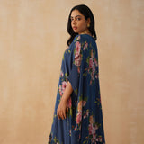 NAVY ZEENAT TOP & PANTS SET OF TWO