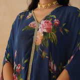 NAVY ZEENAT TOP & PANTS SET OF TWO