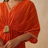 ORANGE MASHA KAFTAN DRESS