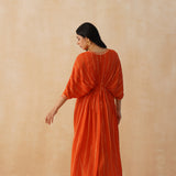 ORANGE MASHA KAFTAN DRESS