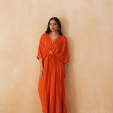 ORANGE MASHA KAFTAN DRESS