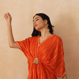 ORANGE MASHA KAFTAN DRESS