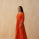 ORANGE MASHA KAFTAN DRESS