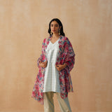 BABY BLUE GAURI KURTA, PANTS & ODHANI SET OF THREE