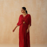 RED MASHA KAFTAN DRESS