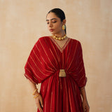 RED MASHA KAFTAN DRESS