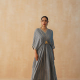 GREY MASHA KAFTAN DRESS