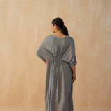 GREY MASHA KAFTAN DRESS